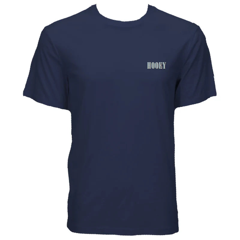 Hooey "Wild Ride" T-shirt Blue w/Light Blue & White Hooey Logo HT1911NV T Shirt Hooey