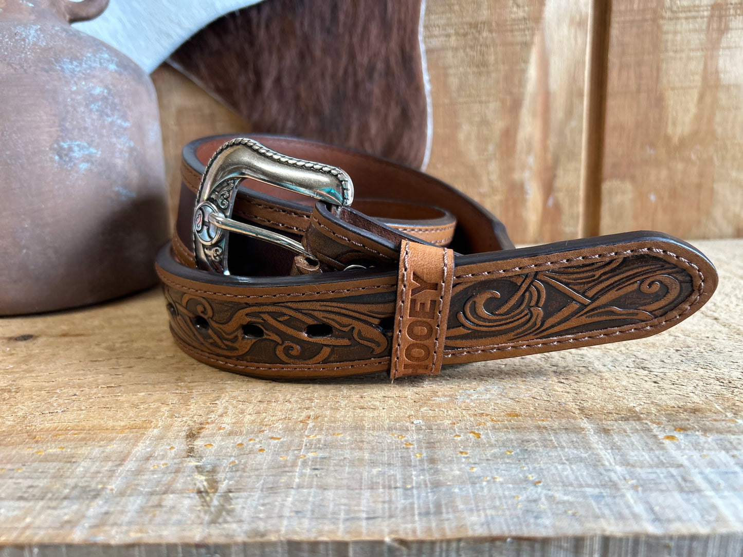 Hooey Ranchero Tapered Leather Belt Belt Hooey
