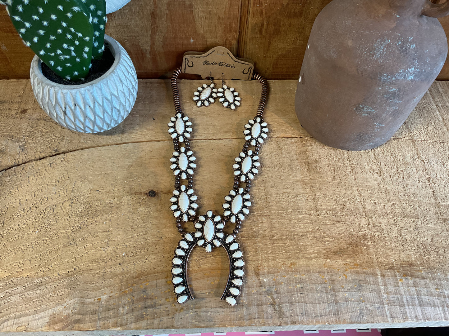 Rustic Couture's Bohemian Pendant Necklace Earrings NECKLACE Women's Montana West