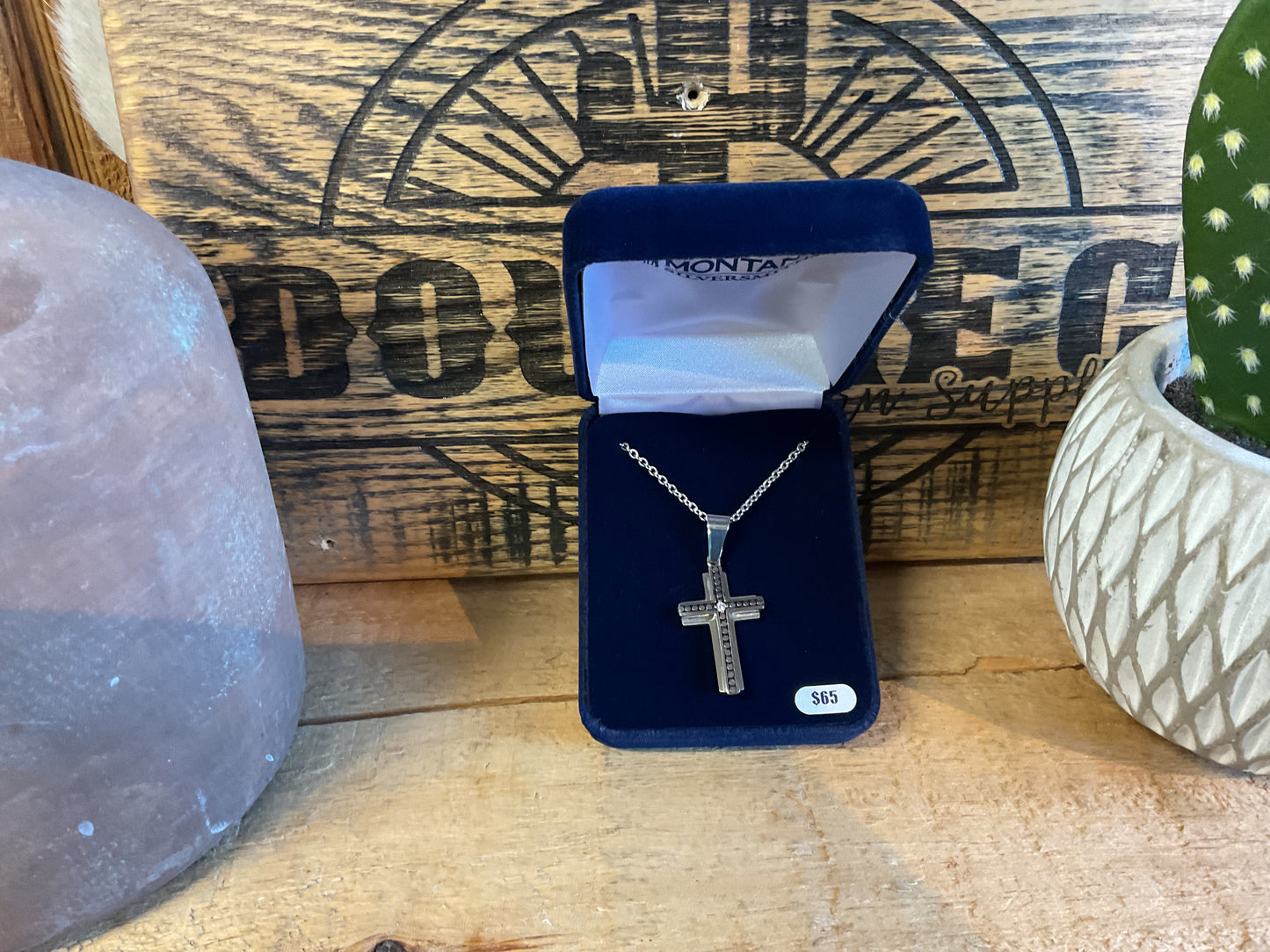 Montana Silversmiths Ingrained In Faith Cross Necklace - NC3427 NECKLACE Women's Montana Silversmiths