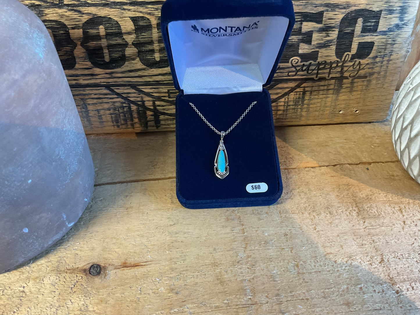 Montana Silversmiths Radiant Stream Turquoise Necklace - NC5635 NECKLACE Women's Montana Silversmiths