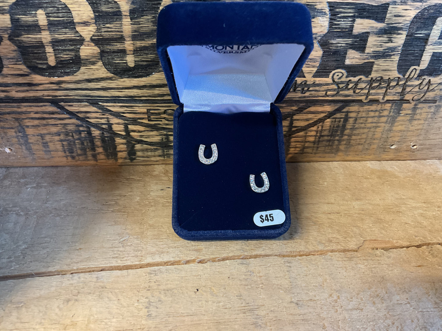 Montana Silversmiths Crystal Clear Stuck On Luck Post Earrings - ER808 Earrings Women's Montana Silversmiths