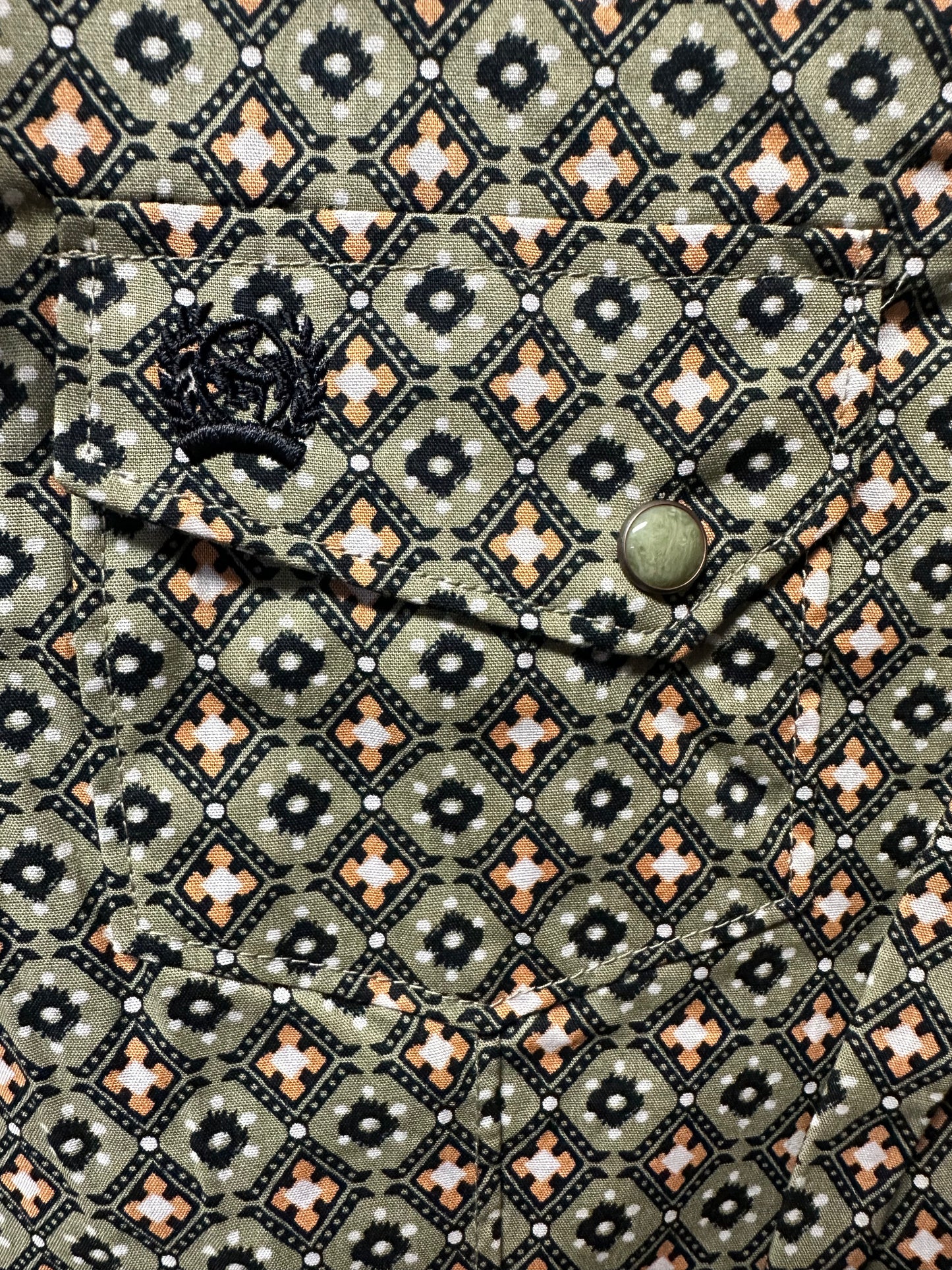 Cinch Womens L/S Snap Olive Shirt Women's Cinch