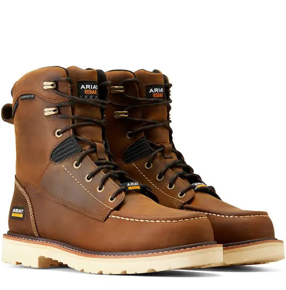 Ariat Rebar Lift 8 H2O Work Boots Composite Toe 10047028 Mens Boots ariatfootwear ariatmens Ariat
