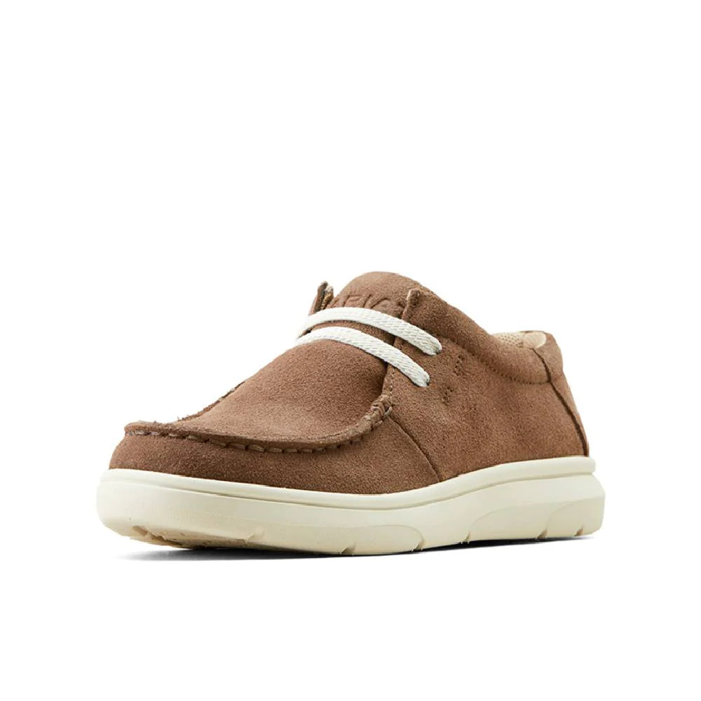 ARIAT YOUTH HILO BROWN BOMBER SUEDE SHOE ariatfootwear Ariat