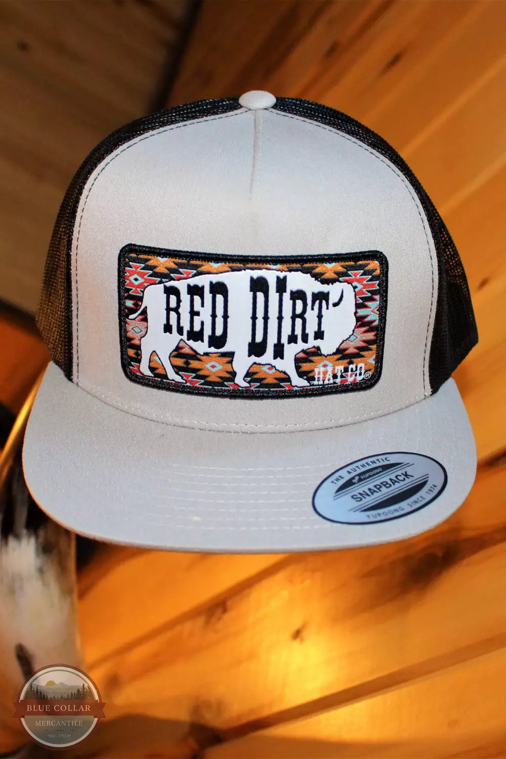 Red Dirt Hat Co. Great White Buffalo Patch Cap Cap Red Dirt