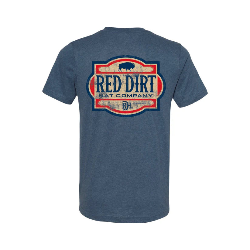 Men's Red Dirt Hat Vintage Aztec T-shirt T Shirt Red Dirt