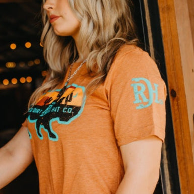 Red Dirt Billboard T Shirt Heather Autumn T Shirt Women's Red Dirt