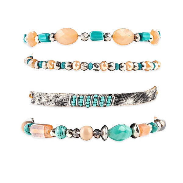 Fallon's Love Stacked Bracelet Jewelry Myra