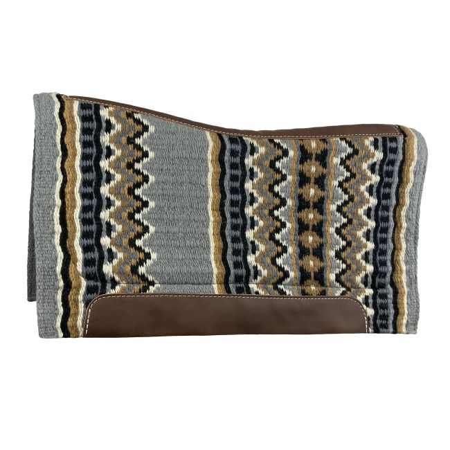 36" X 34" Wool Top Contoured Memory Felt Bottom Saddle Pad – Southwest Stripe Felt Pad Shiloh