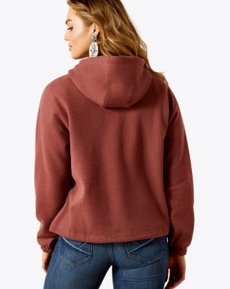 Women's Essential Hoodie Burnt Russet Heather - 10062309 Hoodie ariatwomens Ariat