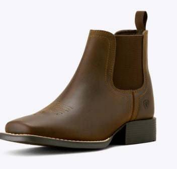 YTH Booker Chelsea Wide Square Toe Western Boot 10063824 Boots ariatfootwear Ariat