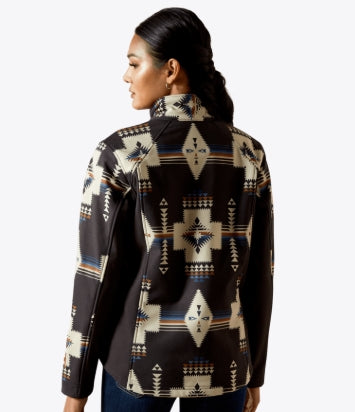 Women's Ariat Logo Softshell Print Jacket Thornstone Print - 10062213 Sweatshirt ariatwomens Ariat