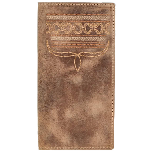 Hooey Men's Dalton Smooth Brown Boot Stitching Rodeo Wallet HW036-BR wallet Hooey