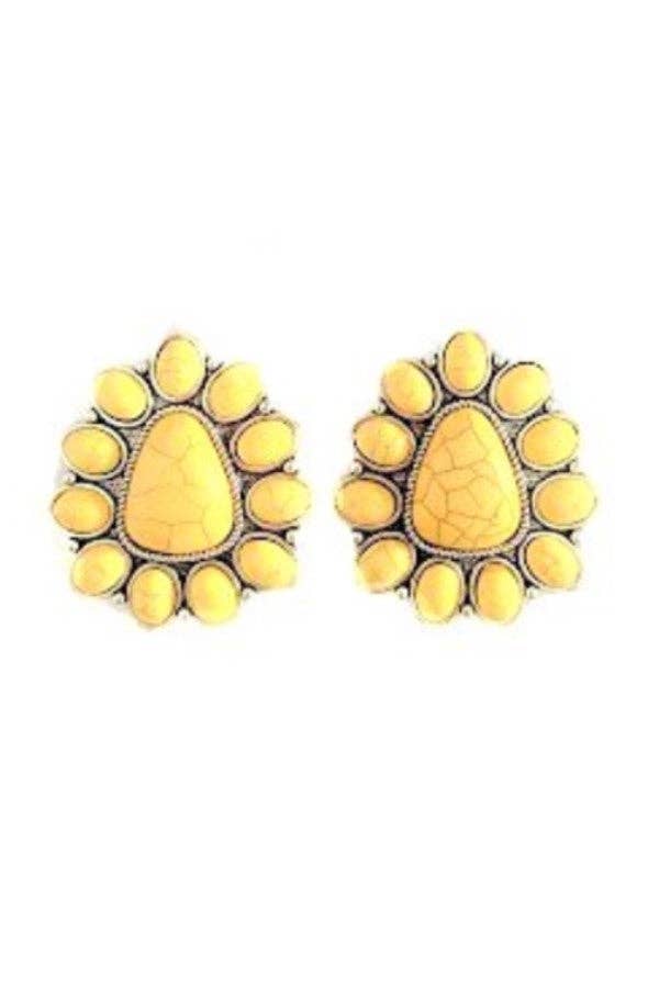 WESTERN CONCHO POST EARRINGS Earrings Snowing West