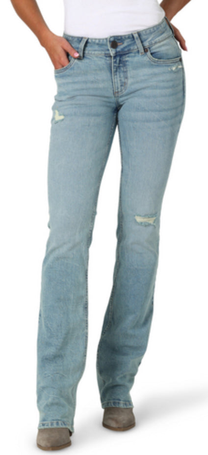 Women's Wrangler Retro® Mae Bootcut Jean - Mid Rise - Light Jeans Women's Wrangler