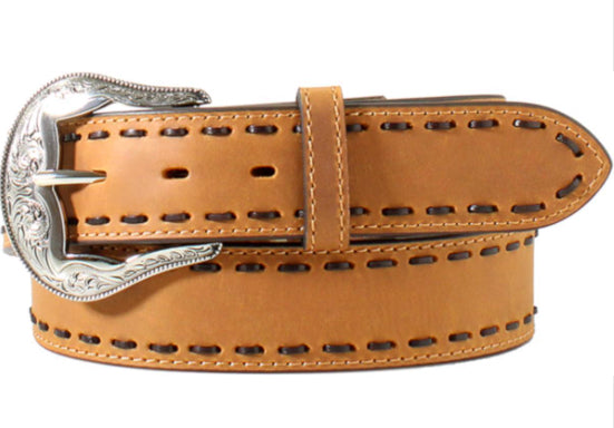 Ariat Western Womens Belt Leather Lace Stitch ariatwomens Women's M & F