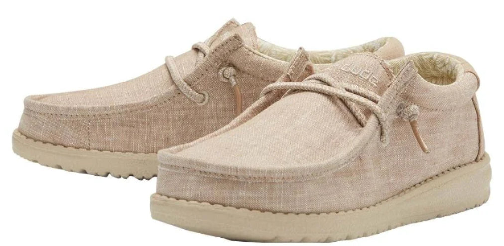 Wally Youth Basic Beige Hey Dude
