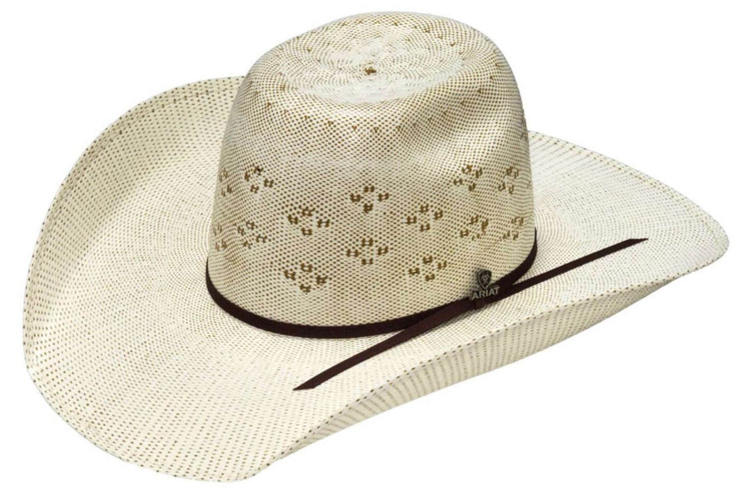 ARIAT BANGORA IVORY BROWN MAVRICK - HAT STRAWS M & F