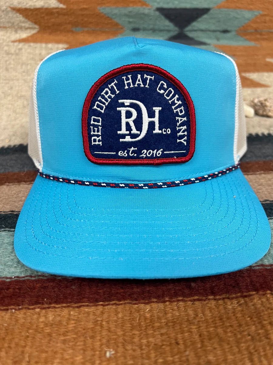 Red Dirt Hat Co. Seal Blue/White Rope Cap Cap Red Dirt