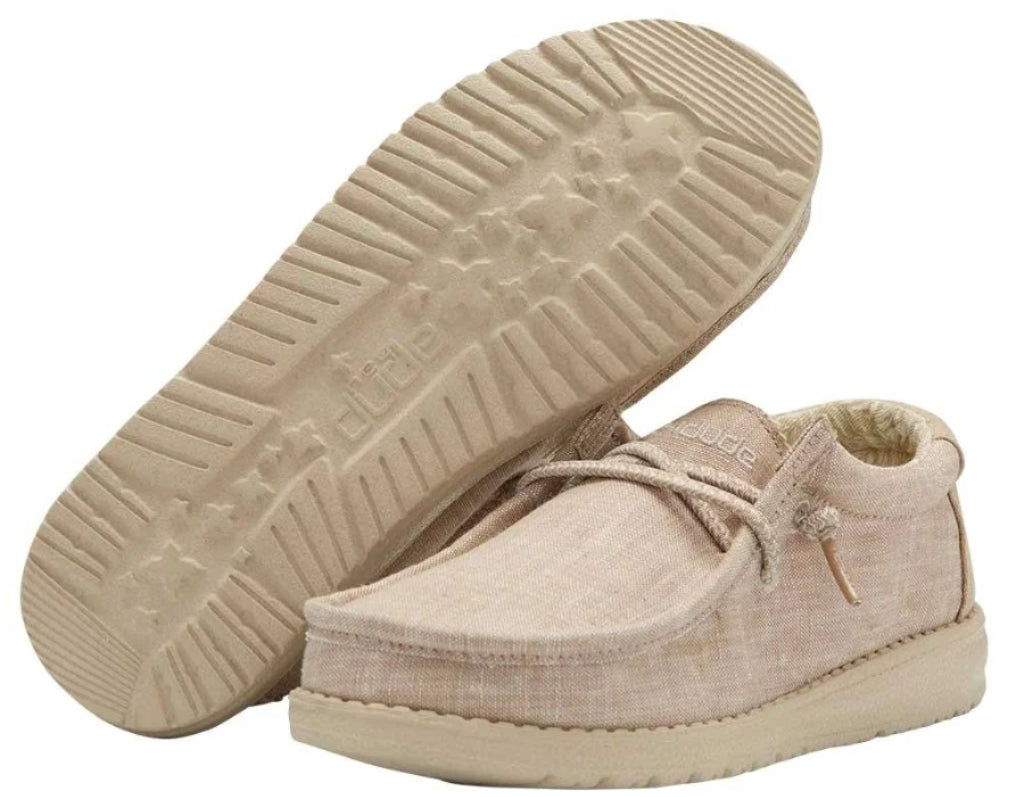 Wally Youth Basic Beige Hey Dude