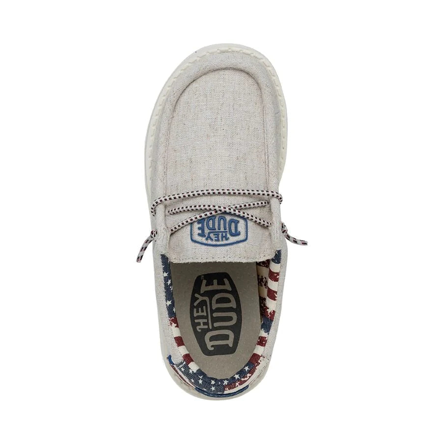 Wally Youth Off White Patriotic Hey Dude