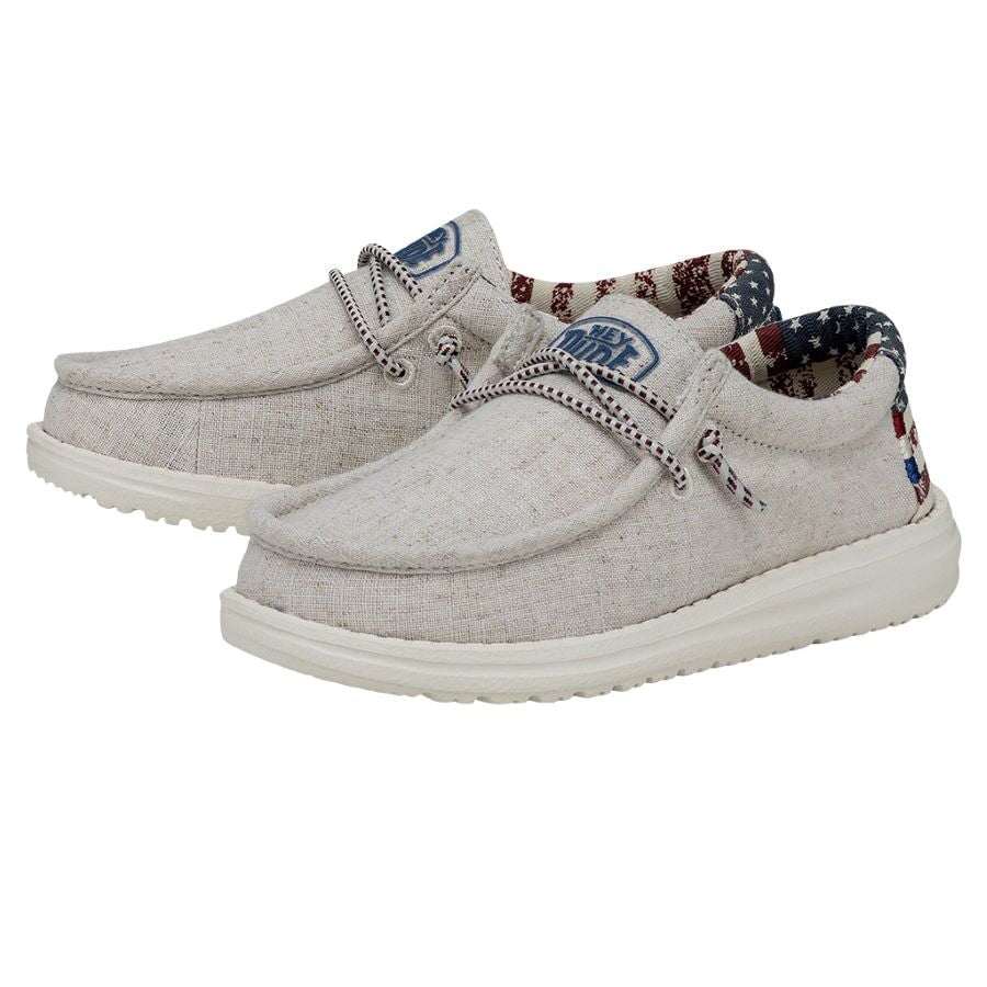 Wally Youth Off White Patriotic Hey Dude