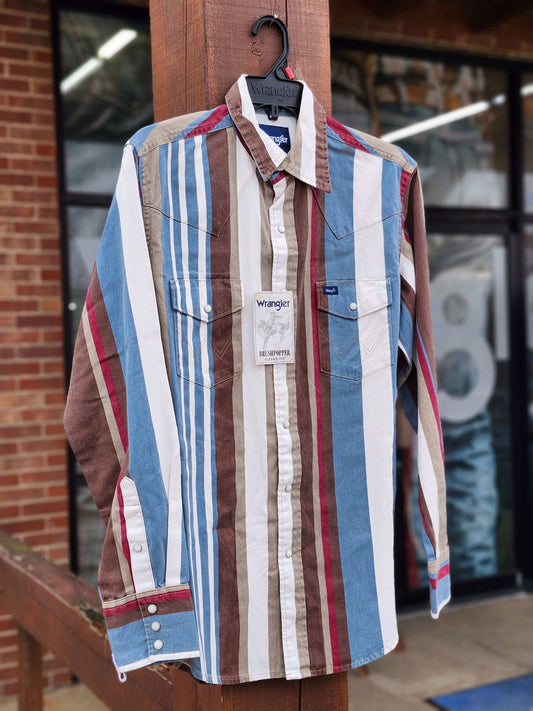 Wrangler® Long Sleeve Brushpopper Vintage Shirt 112375204 Shirt Wrangler