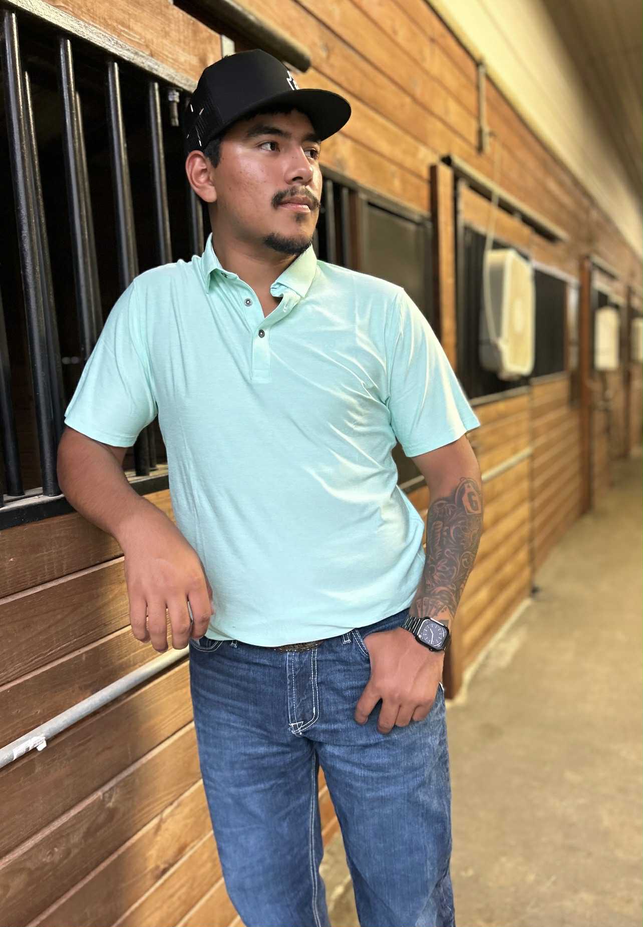 Men's Ariat Charger 2.0 Fitted Polo Shirt 10058779 Shirt ariatmens Ariat