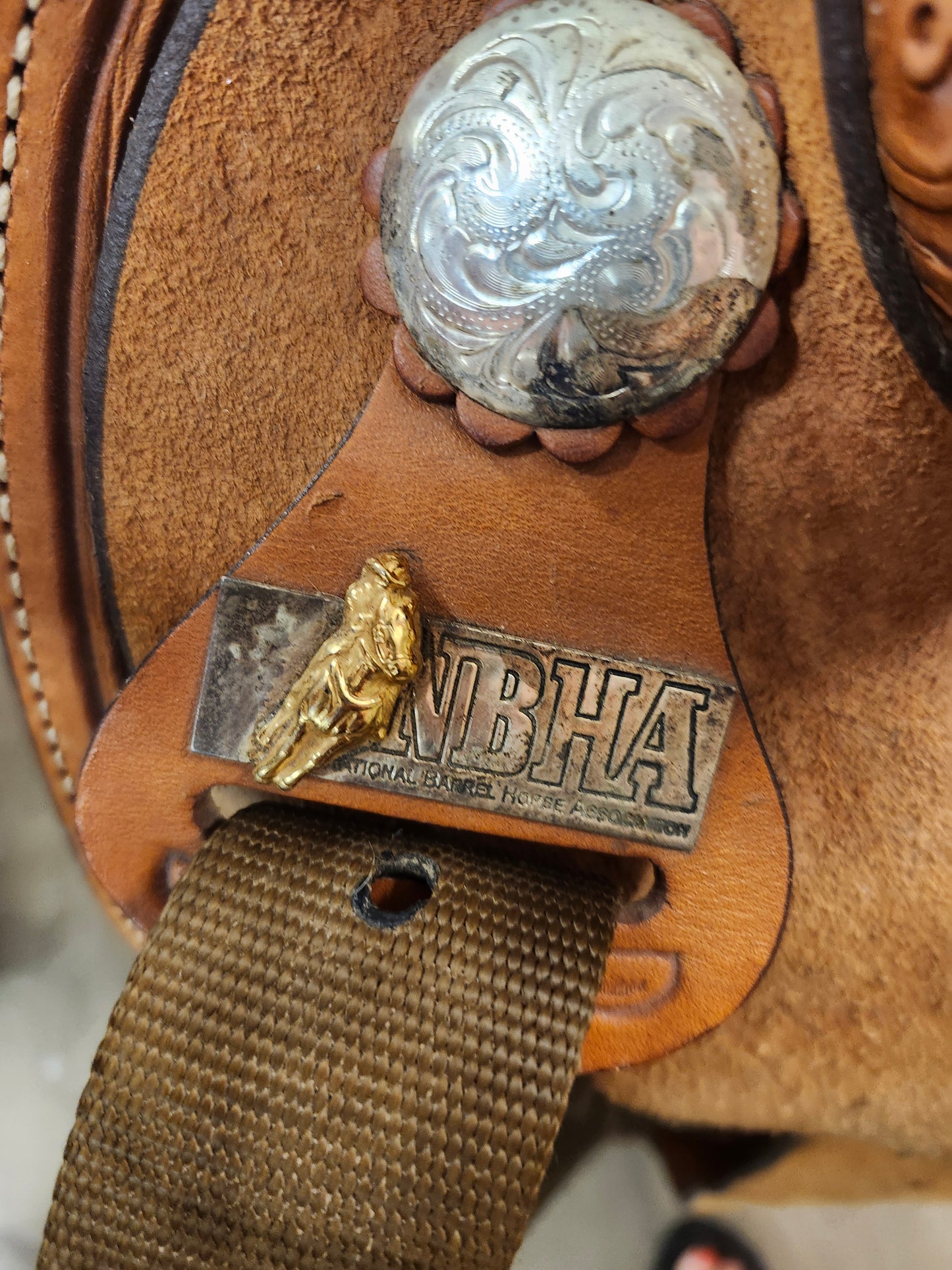 15"Circle Y NBHA Barrel Saddle (like new) Double C Western Supply