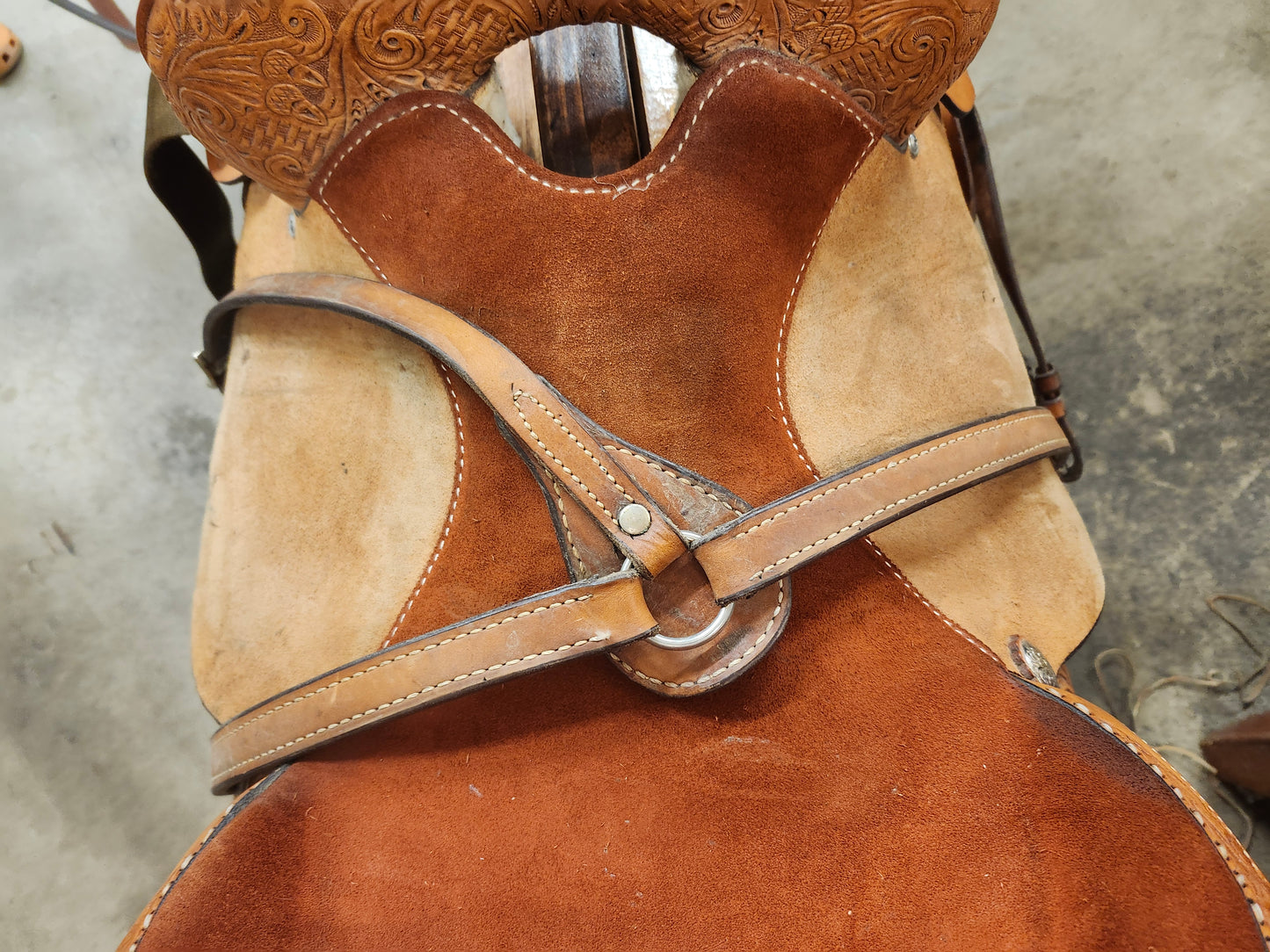 15"Circle Y NBHA Barrel Saddle (like new) Double C Western Supply