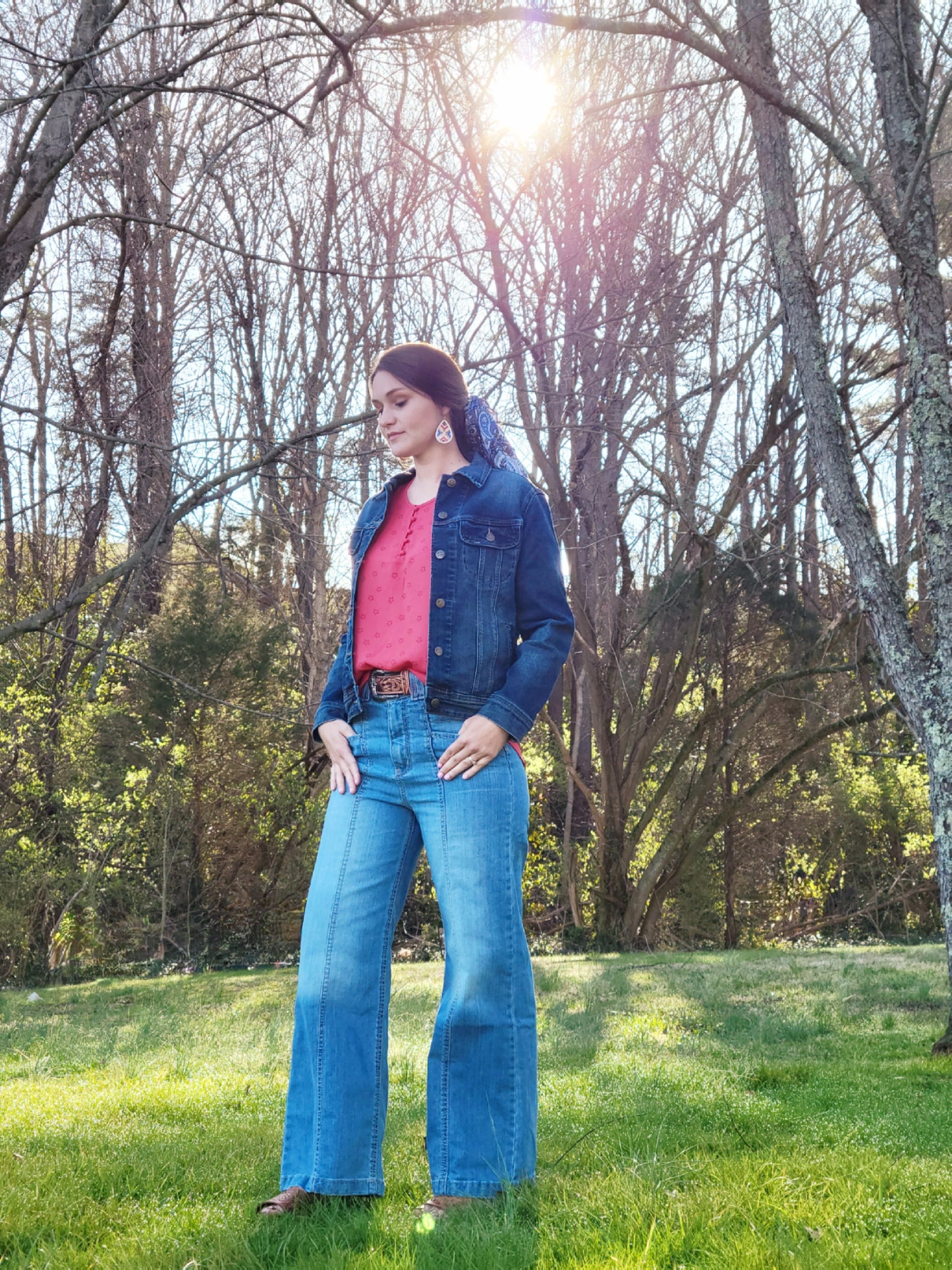 CRUEL GIRL WIDE LEG FASHION STONEWASH - LADIES JEANS jeans mom dad grads Cinch