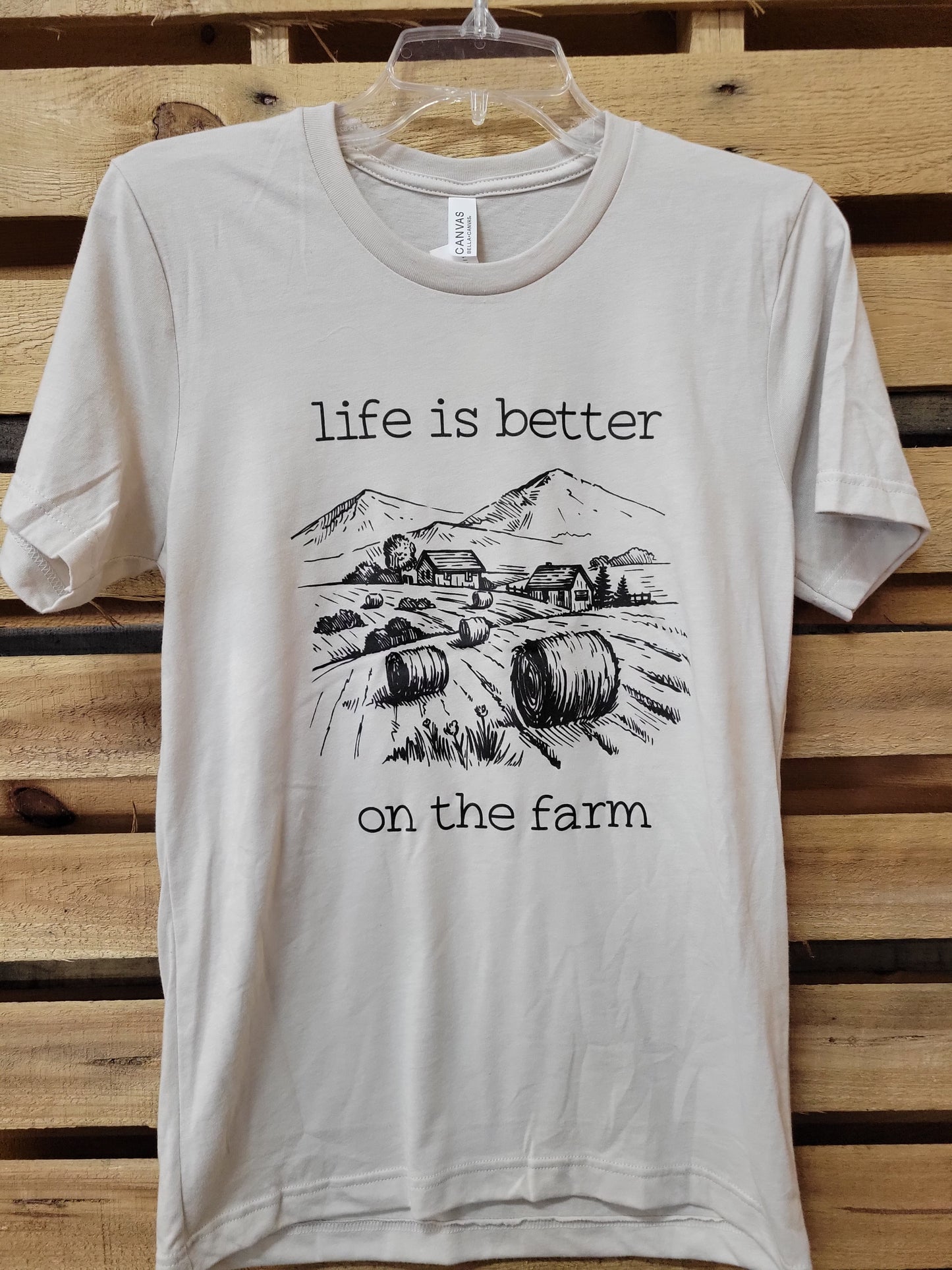 Life Is Better On The Farm T-Shirt T-Shirt mom dad grads Double C Western Supply