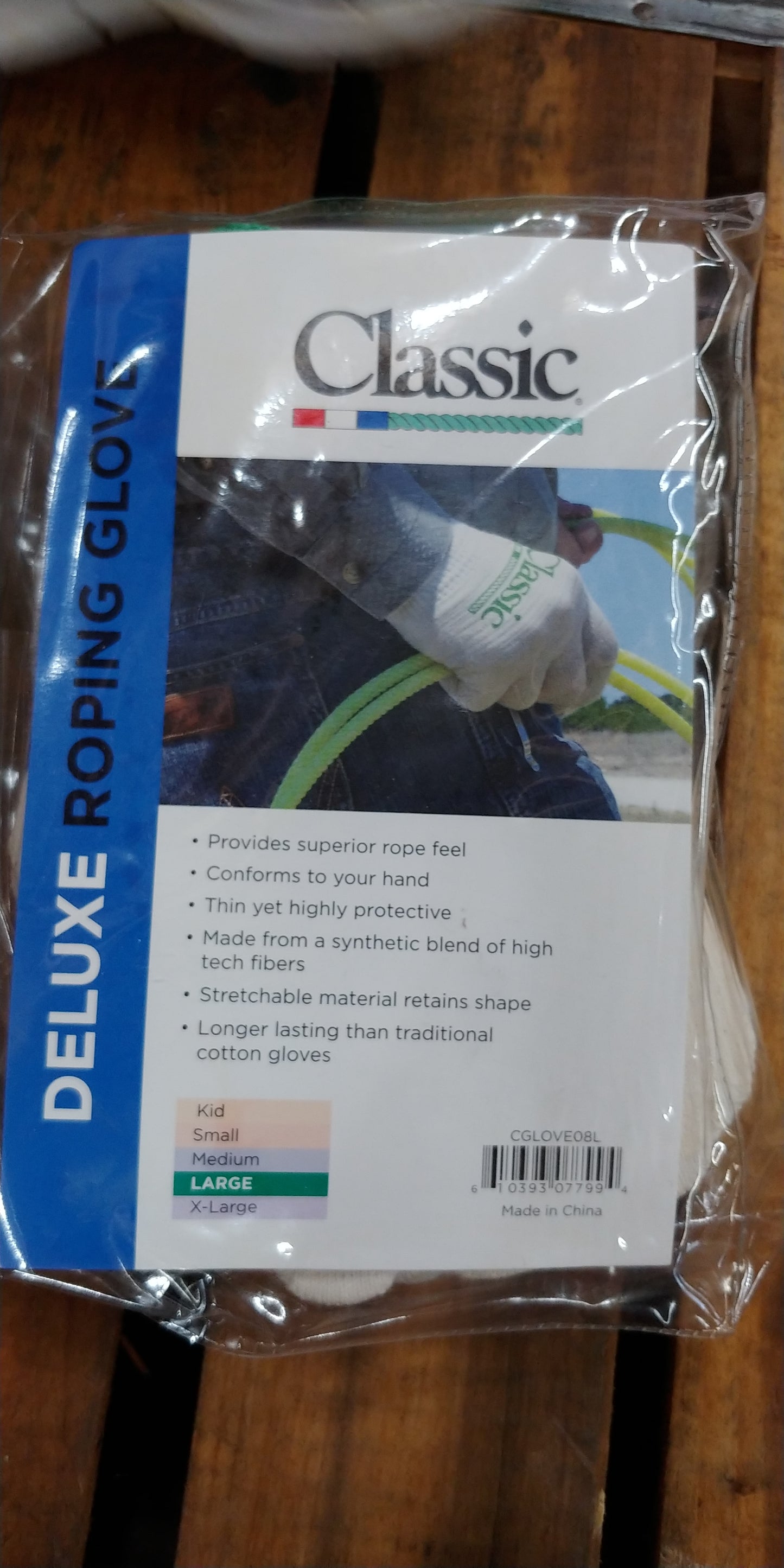 Roping Gloves - size large Double C Western Supply