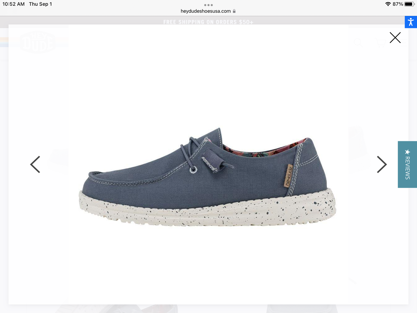 Hey Dudes Wendy - Sky Blue Shoes mom dad grads Hey Dude