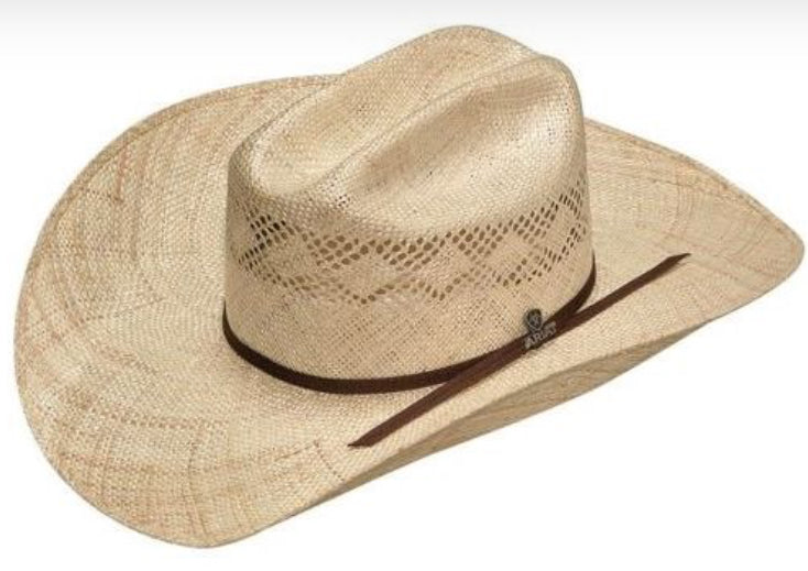 ARIAT NATURAL MEN'S TWISTED WEAVE STRAW HAT ariatmens Ariat