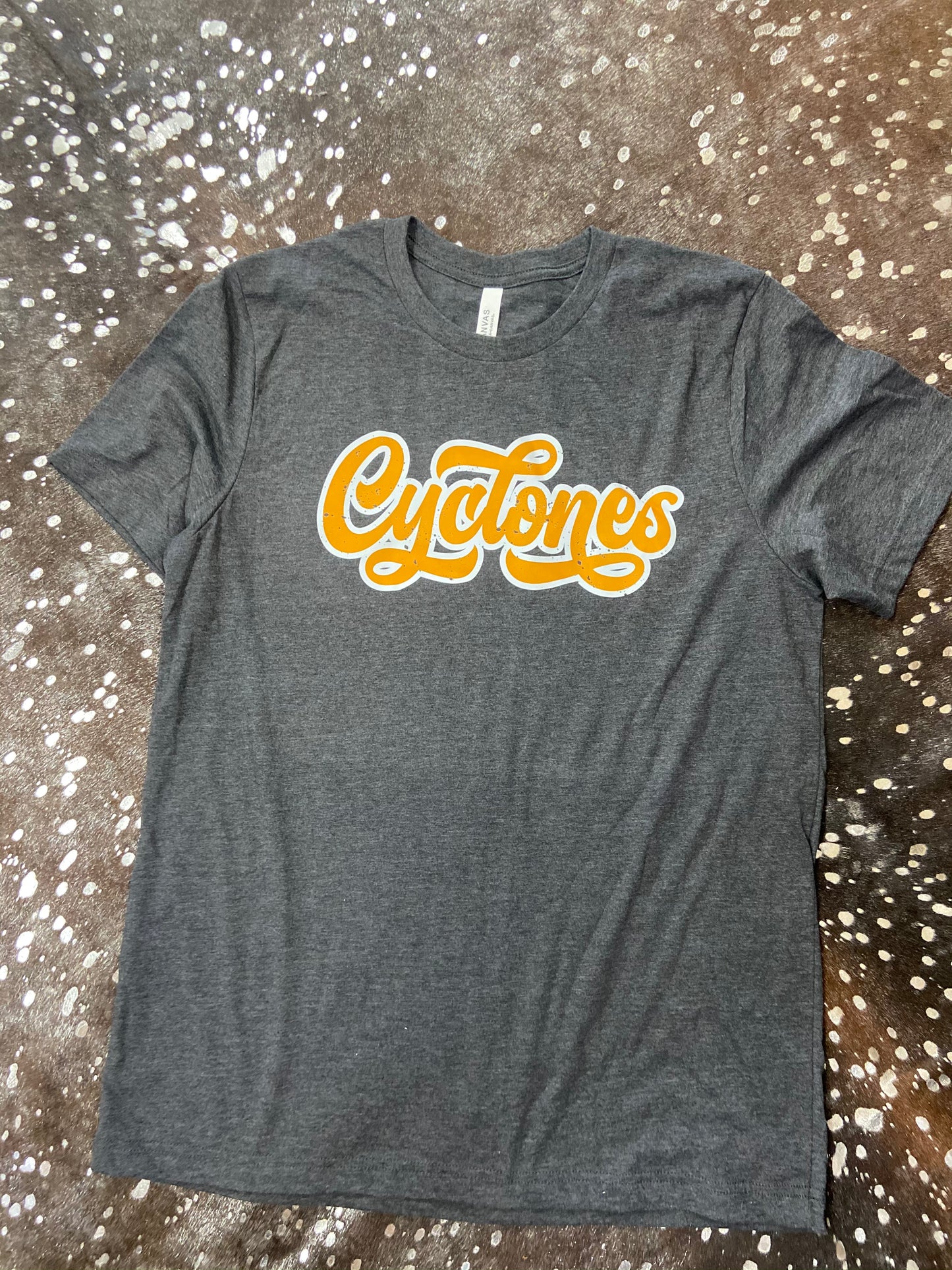 Elizabethton Cy1xwclones T-l,, T-Shirt Dark Gray Cyclones Tattered Bee Tattered Bee