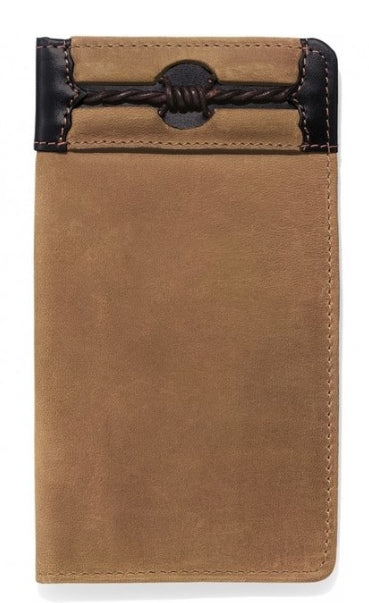 Men's Fenced In Checkbook Wallet Silver Creek