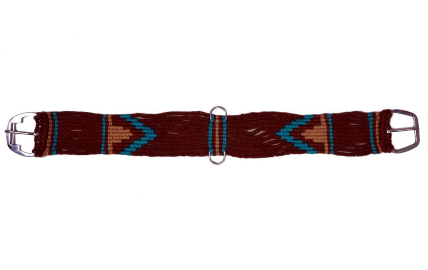 Showman® Mohair straight string girth with Stainless Steel Roller Buckle with Aztec Design Showman