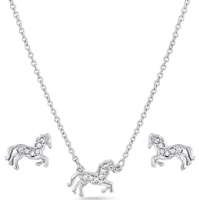All The Pretty Horses Jewelry Set Women's Montana Silversmiths