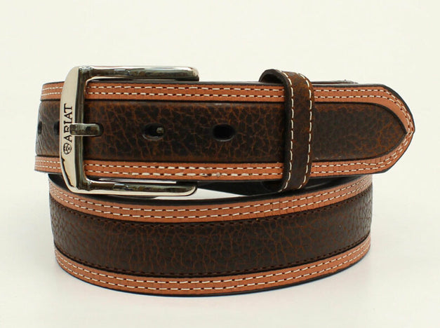 ARIAT OILED BROWN COLORED STRAP BELT Ariat