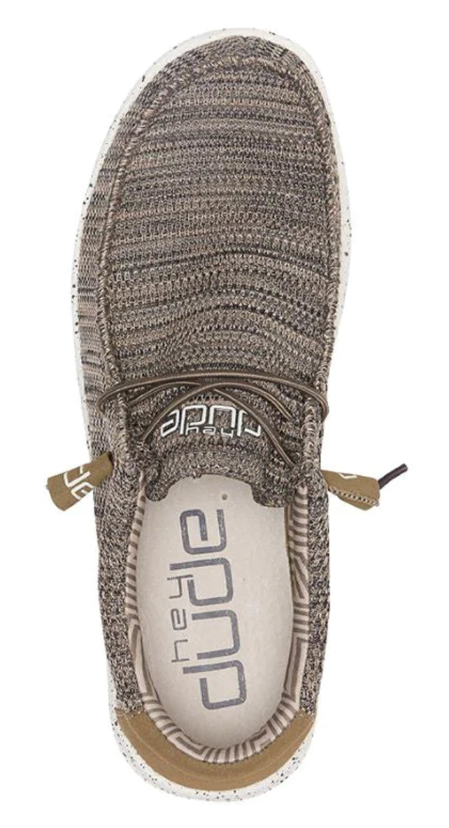 Hey Dude Mens Wally Sox - Brown Shoes Hey Dude