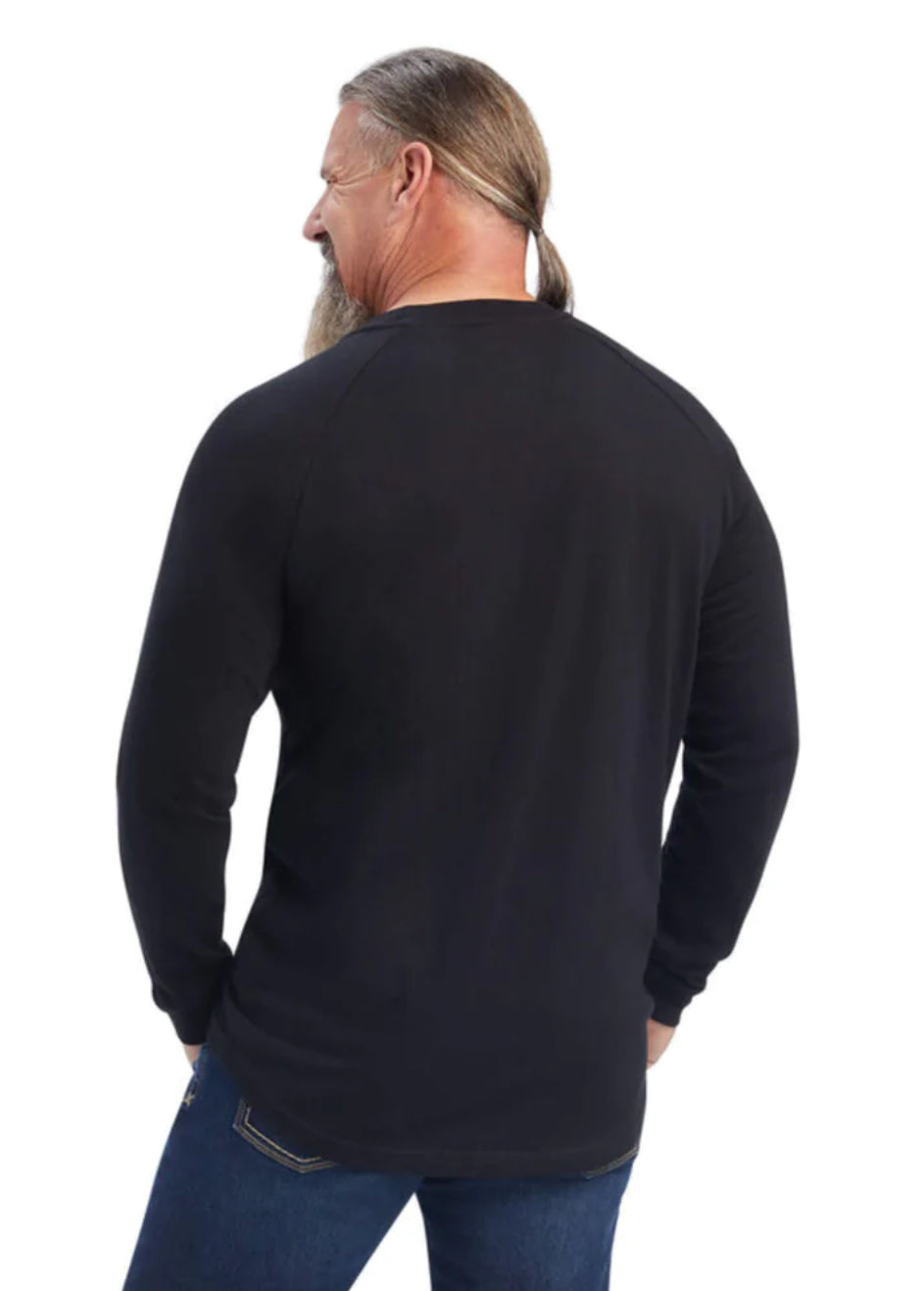Ariat® Men's Rebar Cotton Strong Black T-Shirt 10041458 ariatmens Ariat