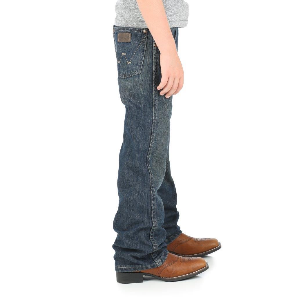 Boy's Wrangler Retro Relaxed Fit Boot Cut Jean Jeans Double C Western Supply