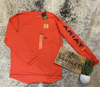 work tshirt pocket tee long sleeve short sleeve ariat