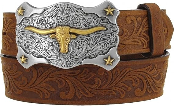Children's Western leather belts for boys and girls, featuring durable leather construction and decorative belt buckles with Western designs. Perfect for adding a stylish touch to any outfit.