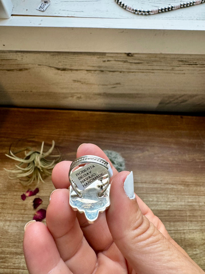 Cluster - size 8 - red spiny and sterling silver ring Shopify Collective The Bijoux FAB Jewelry The Bijoux FAB Jewelry