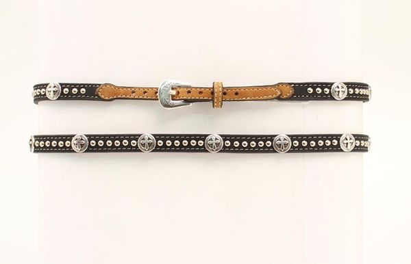 Western Silver Conchos and Studs Hatband | 02350129 Hat band Accessory Hat Band Men&