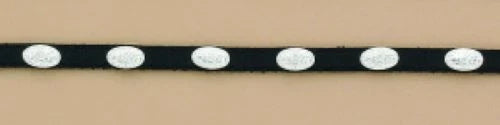 Black and Silver Oval Concho Hat Band | 02374-01 Hat band Accessory Hat Band Men&