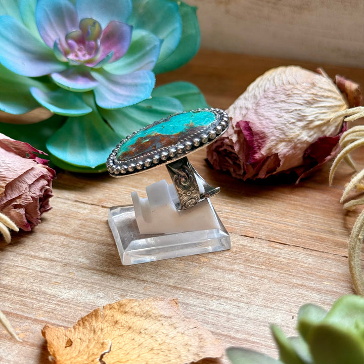 MJ Freeform Turquoise Ring – Sterling Silver Ring Shopify Collective The Bijoux FAB Jewelry The Bijoux FAB Jewelry